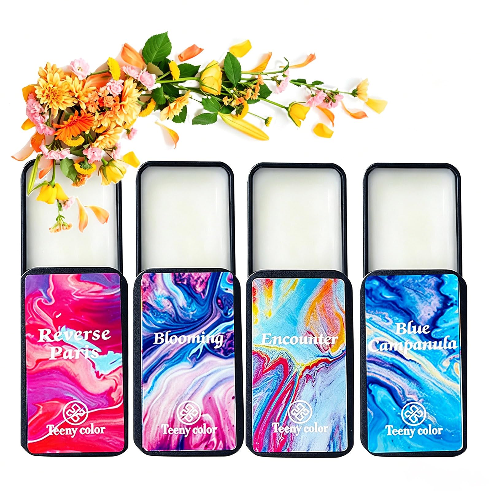 Amazon.com : gcdat 4 PCS Solid Balm Set Solid Perfume Portable